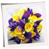 Yellow and Blue wedding bouquet